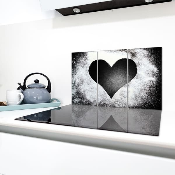 Skyddsplatta i glas för spis 3x30x52