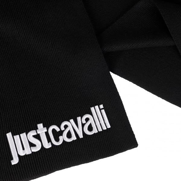 JUST CAVALLI herretørklæde SORT/HVID