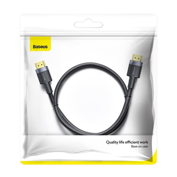 HDMI 2.0 4K 60 Hz 3D 18 Gbps 1m Kabel - Sort