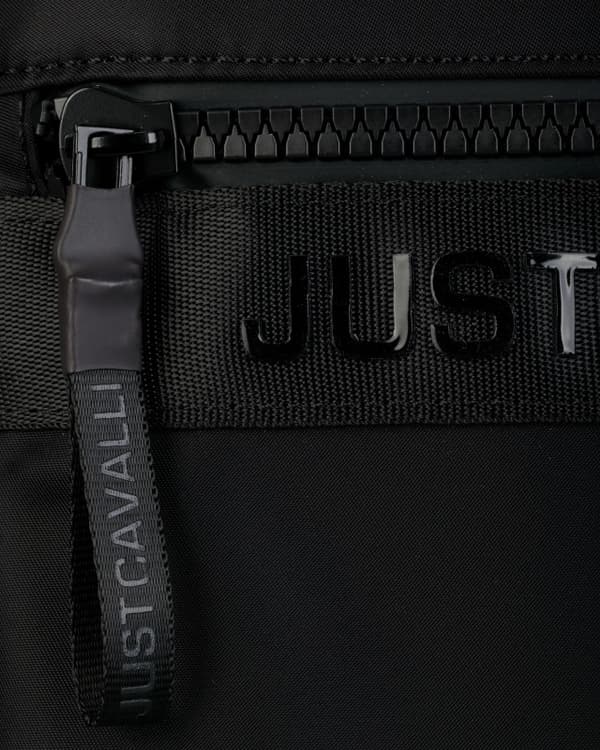 JUST CAVALLI miesten kangaskassi MUSTA