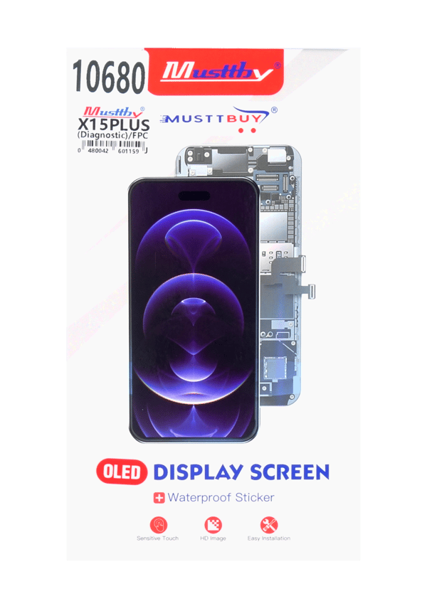 Blød OLED-skærm Programmerbar LCD til Apple iPhone 15 Plus Diagnostik