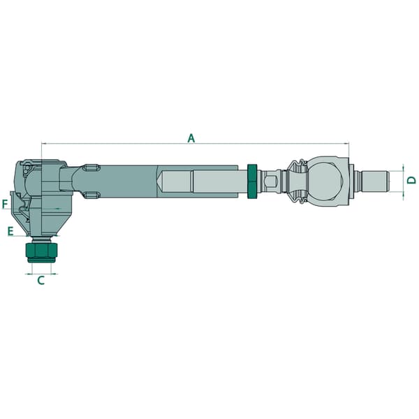Ledstanghoved med stabilisator 312mm 81518.3