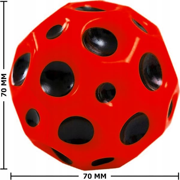 Galaxboll springende meteor rumkugle 7 cm