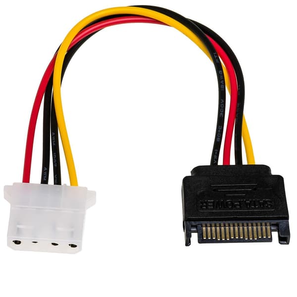 Akyga AK-CA-11 SATA (M) - Molex (Naaras) sovitinkaapeli 0,15 m