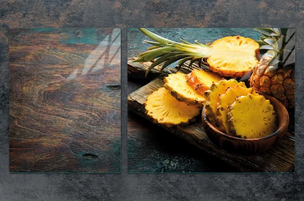 GLASTALLERK OCH SKÄRBRÄDA 100x52 ANANAS
