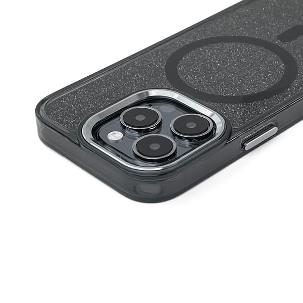 Glitteretui MagSafe til Samsung Galaxy A26 5G - Sort