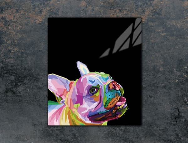 GLAS SKÄRBRÄDA 45x52 HUND