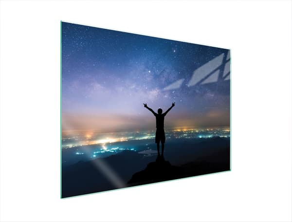 GLASBESKYTTELSESPLADE TIL KOMFUR 70x52 STJERNER