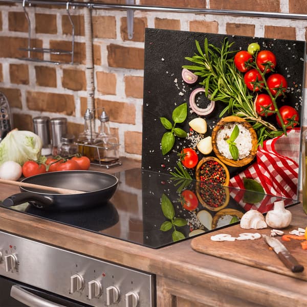 Glasskydd för spishäll 60x52 Mat