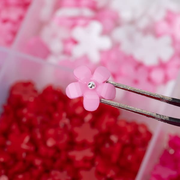 Ask med blomsterdekorationer BKHZ-015