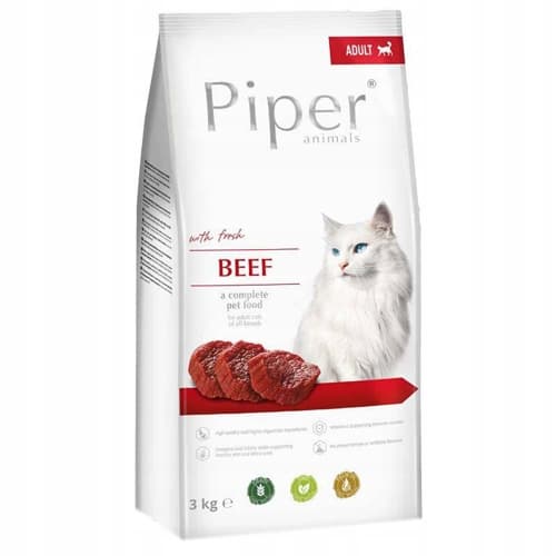 DOLINA NOTECI DRY Piper kattfoder med nötkött 3x3kg