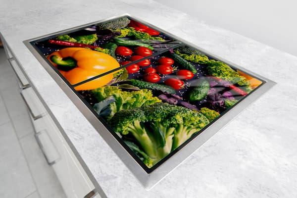 GLASSKYDDSPLATTA FÖR SPIS 70x52 GRÖNSAKER