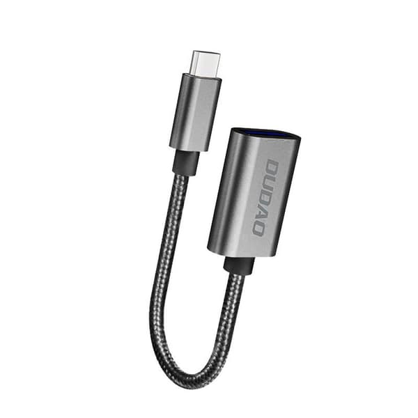 USB-C - USB-A adapter - grå