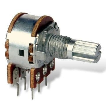 2x50kA logaritmisk roterende potentiometer