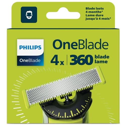 Philips OneBlade 360 QP440/50 extra rakblad, silver/gul