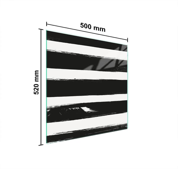 GLASSKYDDSPLÅT FÖR SPIS 50x52 LISTOR
