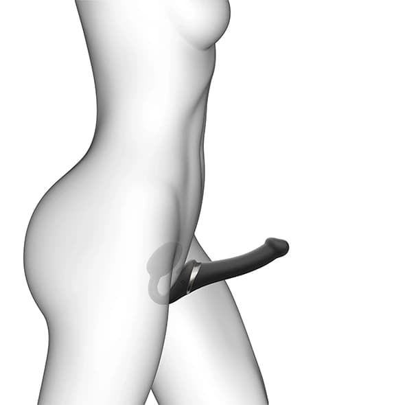 StrapOnMe Multi Orgasm Black S strapon vibraattori