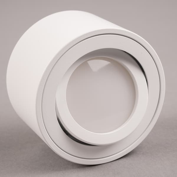 Väggmontering halogenspot rörlig rund vit 50mm AMAT-S LUMILED