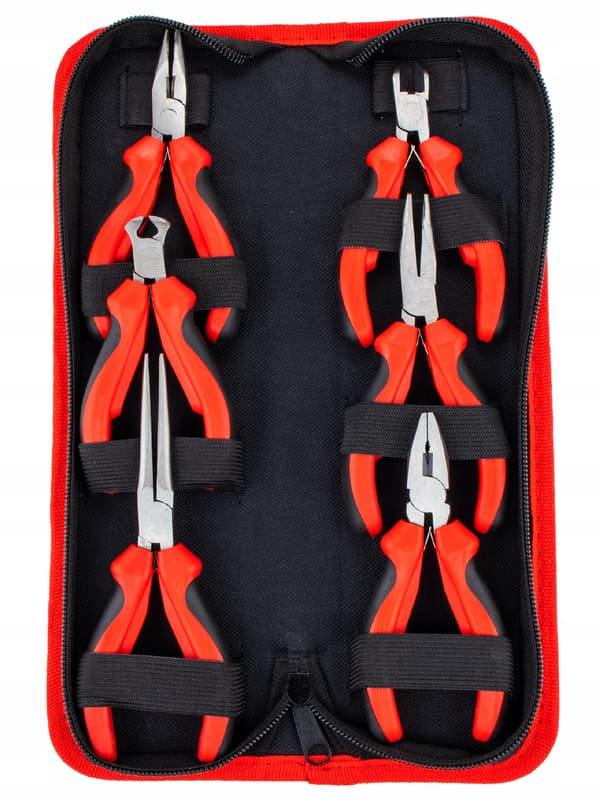 Mini-kombinationstangsæt 6 dele præcision 125 mm SilverTools