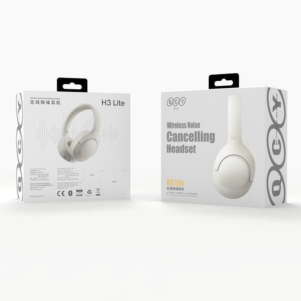 H3 Lite ANC Bluetooth Trådløse Over-Ear Hovedtelefoner - Hvide