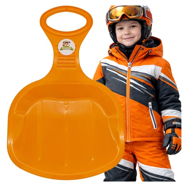 Sne-RUTSCHEBÅND APPLE XL KULE solid 51 cm ORANGE