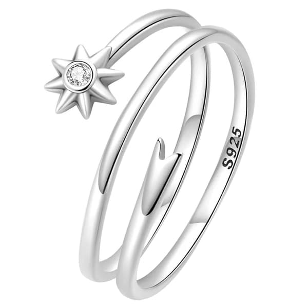 Meteor Silver Justerbar Ring S925
