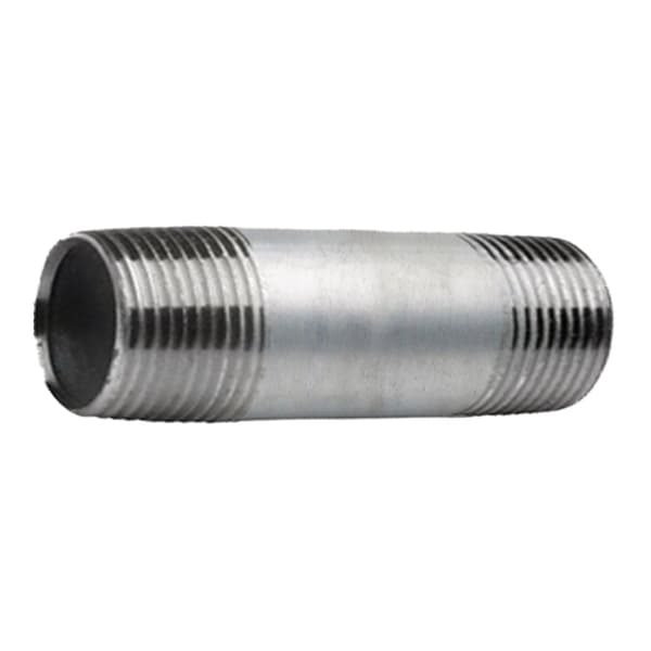 Rörnippel 1 1/4 tum 20 cm galvaniserad