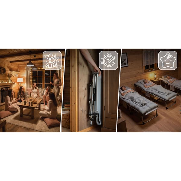 Sammenklappelig campingseng, haveliggestol, ChillWell Dream Sofotel