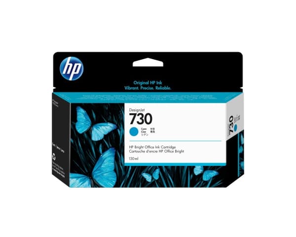 HP 730 (P2V62A) bläckpatron, cyan