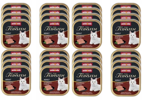 Vådfoder til katte ANIMONDA Vom Feinsten Classic KØDMIX 32x100g