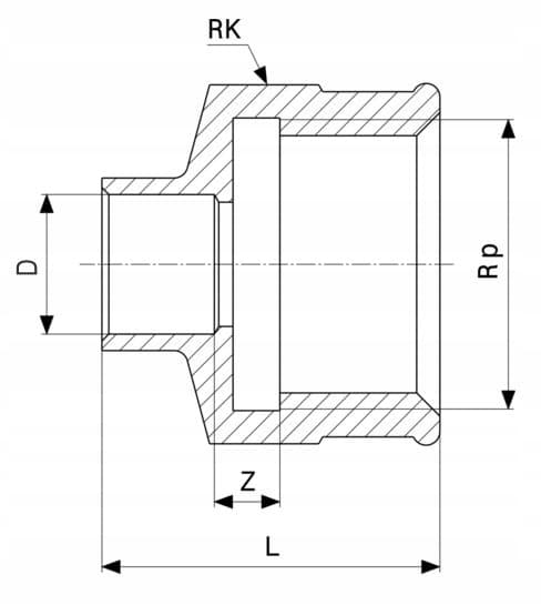 Messingforbinder Cu loddemuffe 15mm x 3/8 Viega