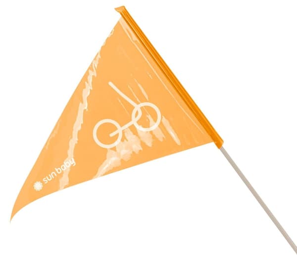 Cykelsikkerhedsflag for børn 1,5 m orange