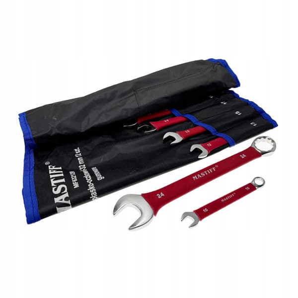 Gummibelagda ringnycklar 12-delars set 6-32 mm