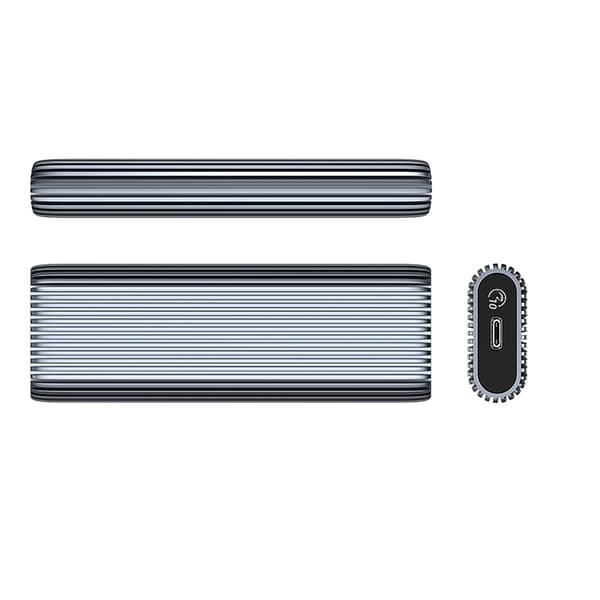 AM2C3-G2 M.2 NVME USB-C-drevkabinet - grå