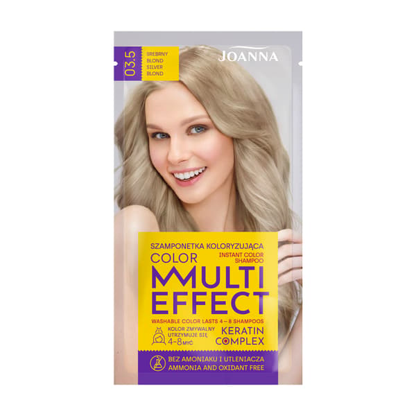 Joanna Multi Effect Color Keratin Complex Shampoo 03.5 - Sølvblond 35g