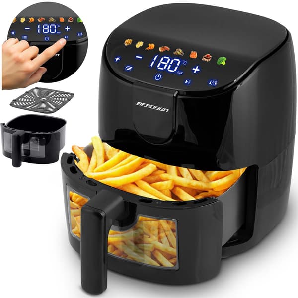 Airfryer 4l Berdsen 1500W BD-658 sort