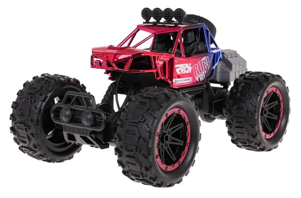REAL ROCK Crawler med røgfunktion R/C Rød