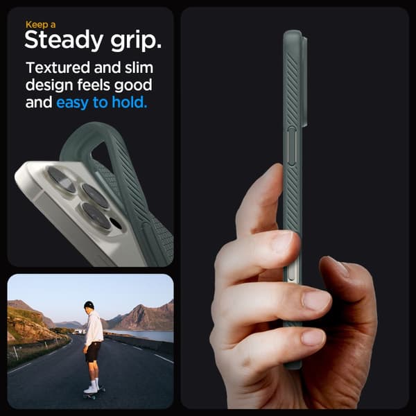 iPhone 16 Pro Max Liquid Air-skal – Grönt