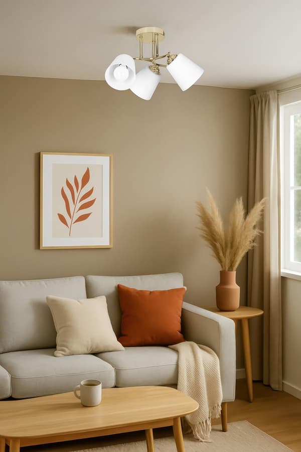 Activejet AJE-EMILY 3P guld pendellampe, E27, 3x40W