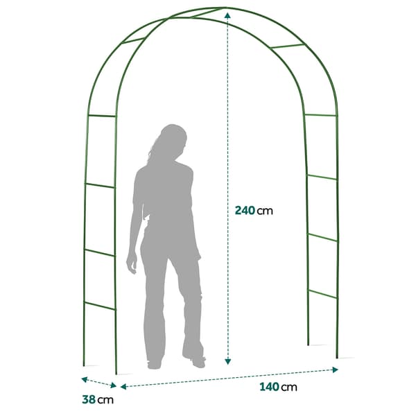 Trädgårdspergolabåge 240 cm Plonos PL-990