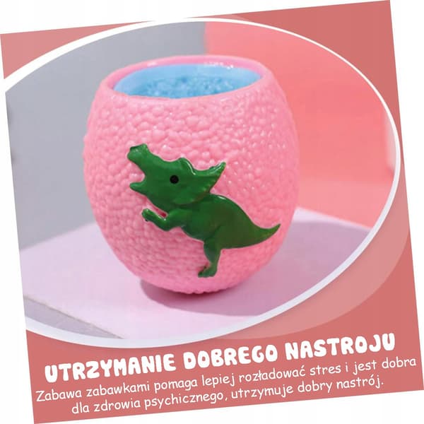 DINOSAURÆG SQUISHY anti-stress SQUEZABLE afslapning SENSORISK