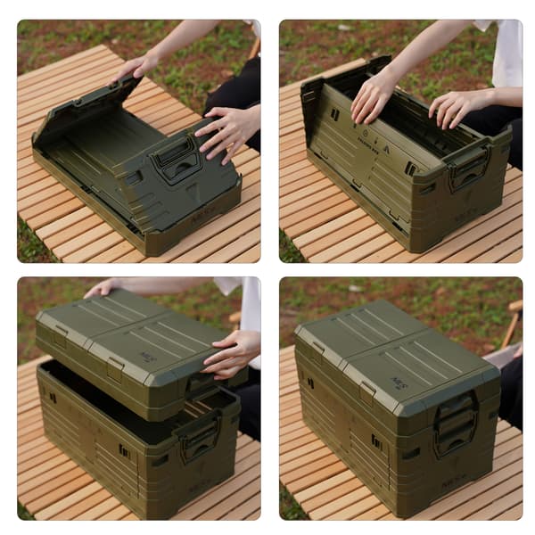 CAMPINGBOX MED LOCK HÄPPBAR GRÖN 42L NCB4003 NILS CAMP