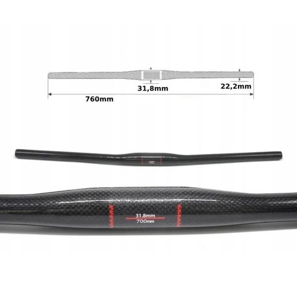 MTB cykelstyr 760mm ROXAR carbon 151g