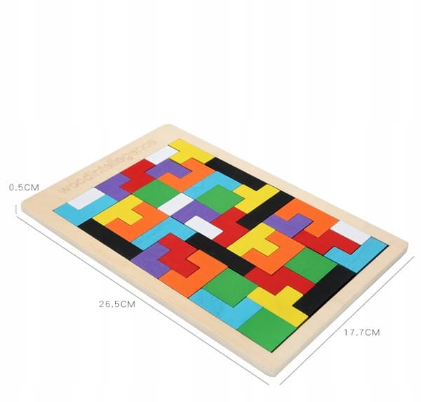 Puinen Tetris-palapeli