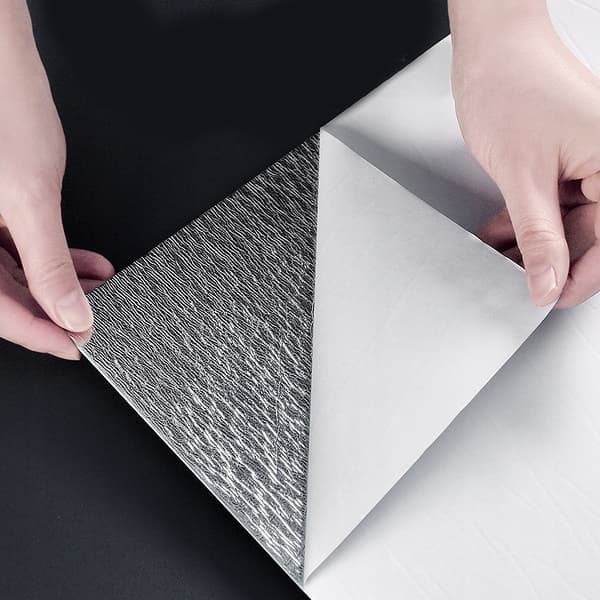 SELVKLÆBENDE MARMOR PVC LAMINATPANEL BLANK 80x40 cm panel8