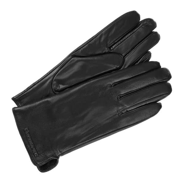 Dame læderhandsker sorte fleece s/m BELTIMORE K25