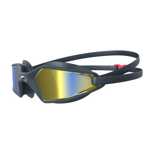 Speedo Hydropulse Mirror ONE SIZE MARINBLÅ/OXIDGRÅ/PHOENIX RÖD/GULD Simglasögon