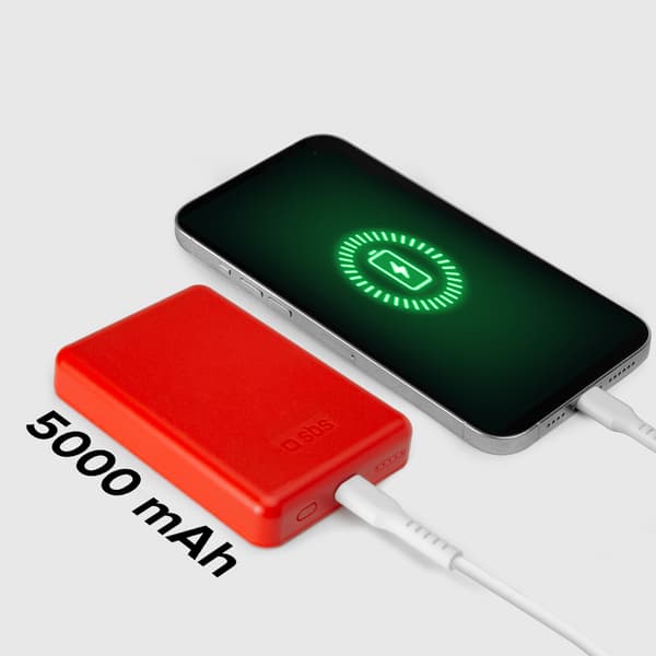 5000 mAh MagSafe Powerbank - Röd