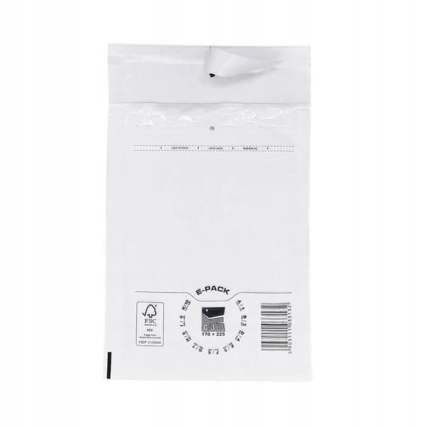 E-PACK bubbelkuvert C13 vit 100 st