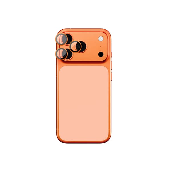 iPhone 17 Pro / Pro Max AR Safirglas - Orange Ram